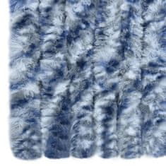 shumee kék és fehér zsenília rovarfüggöny 56 x 200 cm
