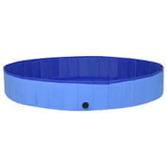 shumee összehajtható kék PVC kutyamedence 300 x 40 cm