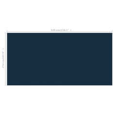 shumee fekete és kék napelemes lebegő PE medencefólia 549 x 274 cm