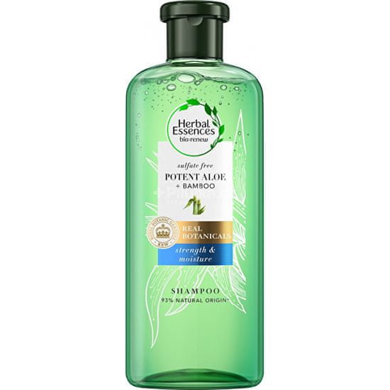 Herbal Essences Hidratáló sampon Potent Aloe + Bamboo (Strength & Moisture Shampoo)