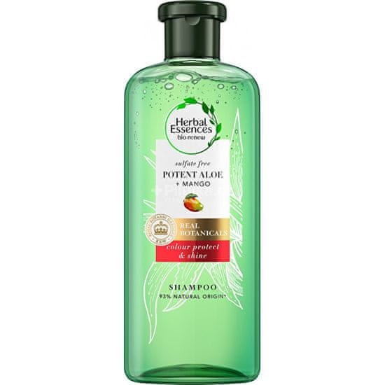 Herbal Essences Sampon száraz és festett hajra Potent Aloe + Mango (Color Protect & Shine Shampoo)