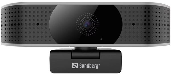 Sandberg Webcam Pro Elite 4K UHD (134-28) webkamera 4K HD 3840 × 2160 beépített sztereó mikrofon autofókusz automatikus fénykorrekció fénykép 8.3 Mpx
