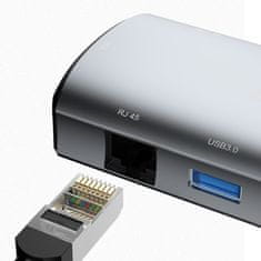 DUDAO A15Pro 11in1 USB HUB adapter, szürke