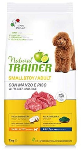 TRAINER Natural Small&Toy Ad. Marhahús és rizs 7kg