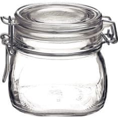 Bormioli Rocco Befőttes üveg csatos zárral és gumitömítéssel, Fido 500 ml, Gastro, 6x
