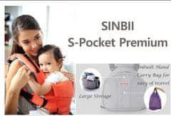 Sinbii Babahordozó Sinbii Premium Hipseat S-Pocket készlet, szürke