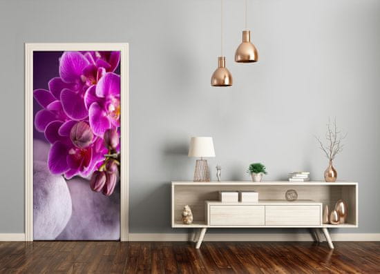 tulup.hu Ajtó tapéta rózsaszín orchidea