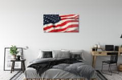 tulup.hu Üvegképek Amerikai zászló 125x50 cm