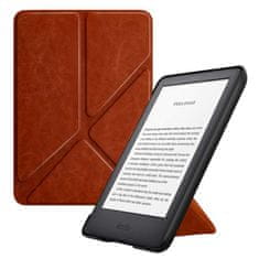 Amazon Origami OR43 - Amazon Kindle 6, Paperwhite 1, 2, 3 barna - mágnes, állvány