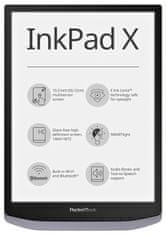 PocketBook PocketBook 1040 Inkpad X - metálszürke (szürke), 32 GB, WiFi, 10.3 kijelző