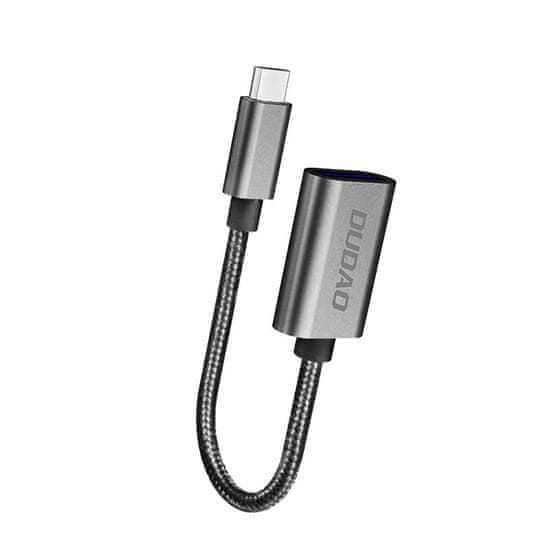 DUDAO L15T OTG adaptér USB / USB-C 2.0, szürke