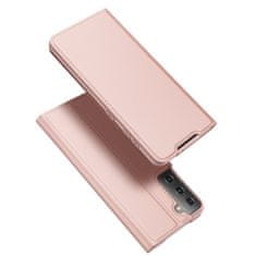 Dux Ducis Skin Pro bőr könyvtok Samsung Galaxy S21 Plus 5G, rózsaszín