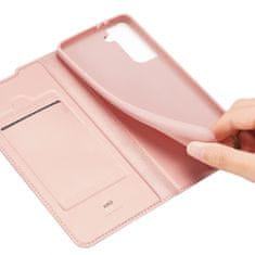 Dux Ducis Skin Pro bőr könyvtok Samsung Galaxy S21 Plus 5G, rózsaszín