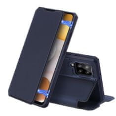 Dux Ducis Skin X bőr könyvtok Samsung Galaxy A42 5G, kék