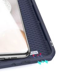 Dux Ducis Skin X bőr könyvtok Samsung Galaxy A42 5G, kék