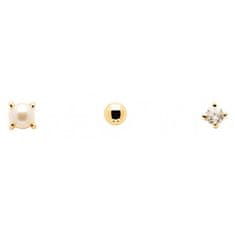 PDPAOLA Aranyozott aszimmetrikus fülbevaló ANGEL Gold BU01-020-U