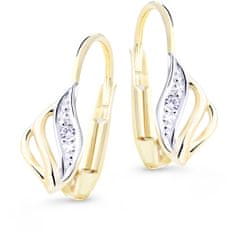 Cutie Diamonds Luxus bicolor arany fülbevalók gyémánttal DZ8024-55-00-X-R1