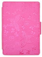 Durable Lock Butterfly B02 tok - Amazon Kindle Paperwhite 1/2/3 - sötét rózsaszín