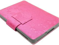 Durable Lock Butterfly B02 tok - Amazon Kindle Paperwhite 1/2/3 - sötét rózsaszín