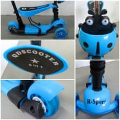 R-Sport Gyermek háromkerekű robogó 5in1 LED kerekekkel H3 Kék