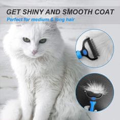 PrimePick 2 az 1-ben kisállat-ápolási készlet: kétoldalas kefe kutyák és macskák számára + szőreltávolító henger, egyidejű szőreltávolítás kedvencéről és ruháiról, tiszta otthonért, PetBundle