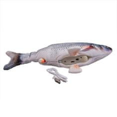 Duvo+ Catch `n play fish 28x13x5cm interaktív macskajáték mozgó hal