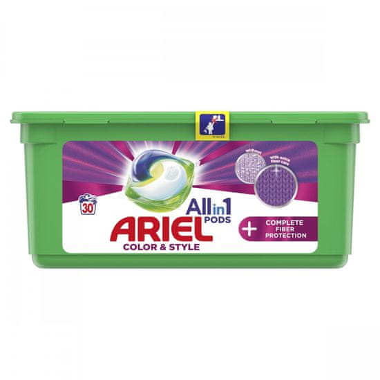 Ariel All-In-1 PODs + Textilvédelem mosókapszula, 30 mosás