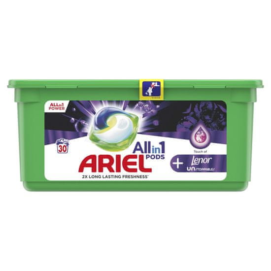 Ariel All-In-1 PODs + Lenor Unstoppables mosókapszula, 30 mosás