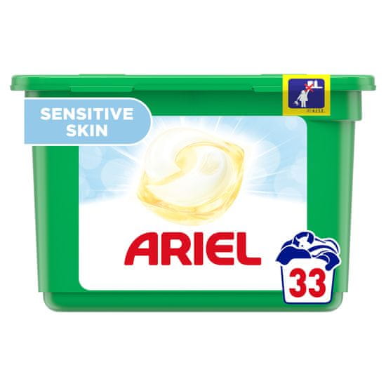Ariel All-in-1 Pods Sensitive mosókapszula, 33 mosás, érzékeny bőrre