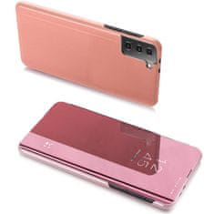 WOZINSKY Clear View Telefontok Samsung Galaxy S21 Plus 5G/Galaxy S30 Plus telefonhoz KP9903 rózsaszín