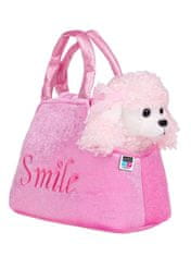 PLAYTO plüss játék kutya pénztárcában rózsaszínű