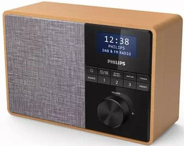 modern vezeték nélküli rádió Philips tar5505 dab fm rádió Bluetooth technológia konyhai időzítő tiszta hang 5 watt teljesítmény teljes tápegység lcd kijelző