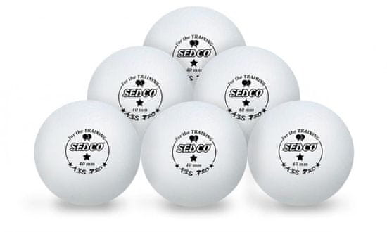 SEDCO Asztalitenisz labdák SEDCO edzéshez 1* CELL FREE 6db