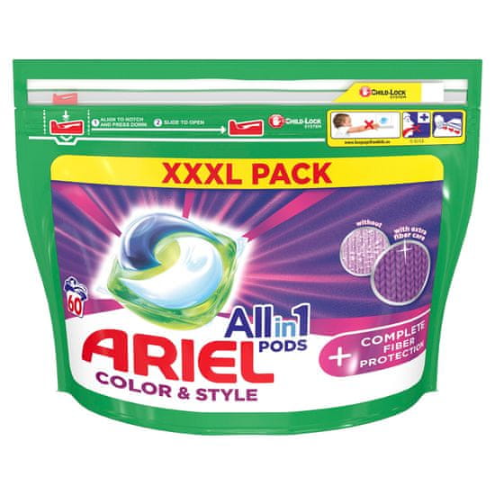 Ariel All-In-1 PODs + Szálvédő technológia Mosókapszula, 60 mosás