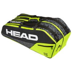 Head Teniszütő táska HEAD Core 6R Combi Fekete/Neonsárga