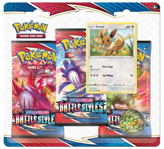 Pokémon TCG: SWSH05 Battle Styles - 3 Blister Booster Eevee
