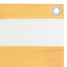 shumee fehér-sárga oxford-szövet erkélyparaván 90 x 600 cm