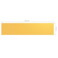 shumee sárga oxford-szövet erkélyparaván 90 x 400 cm