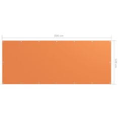 shumee narancssárga oxford-szövet erkélynapellenző 120 x 300 cm