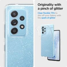 Spigen Liquid Crystal szilikon tok Samsung Galaxy A52 5G/4G, glitter átlátszó