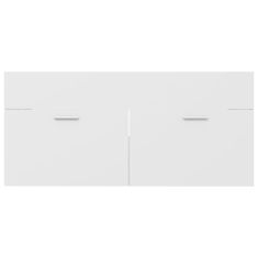 Greatstore fehér forgácslap mosdószekrény 100 x 38,5 x 46 cm