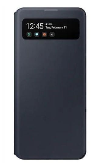 SAMSUNG Flip tok S View Wallet Cover pro Samsung Galaxy A41-re EF-EA415PBEGEU, fekete