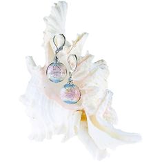 Lampglas Bájos fülbevalók Pastel Dream tiszta ezüstből Lampglas ERO8 gyöngyökkel