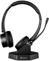 Sandberg Bluetooth Office Headset Pro+, fekete