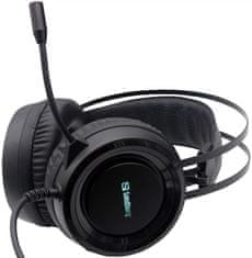 Sandberg Dominator Headset mikrofonnal, fekete