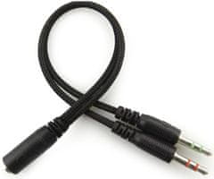 Sandberg MiniJack Office Saver headset mikrofonnal, fekete