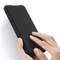 Dux Ducis Skin X bőr könyvtok Samsung Galaxy A72 4G, fekete