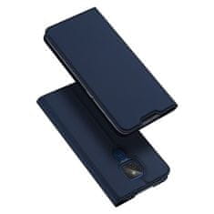 Dux Ducis Skin Pro bőr könyvtok Motorola Moto G9 Play / Moto E7 Plus, kék