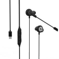 Havit GE05 gamer sztereó fülhallgható USB-C, fekete