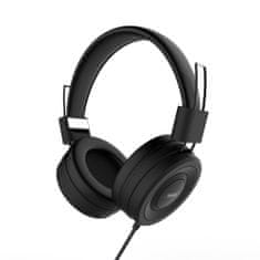 REMAX RM-805 vezetékes fejhallgató, fekete